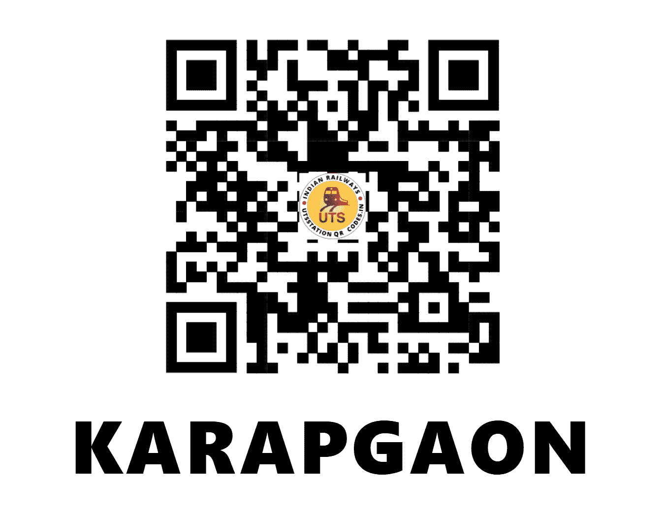 UTS QR Code for KARAPGAON - KFY - WC (MADHYA PRADESH)